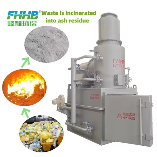 30kg 50kg Small Medical Incinerator, Easy to Operate, Solid Waste Treatment Equipment for Primary Medical Institutions