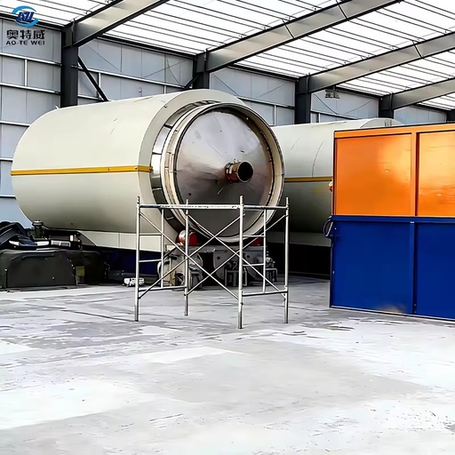 Tough Plastic Scrap Petroleum Oily Sludge Used Tires Convert Into Fuel Oil Waste Plastic Pyrolysis Machine