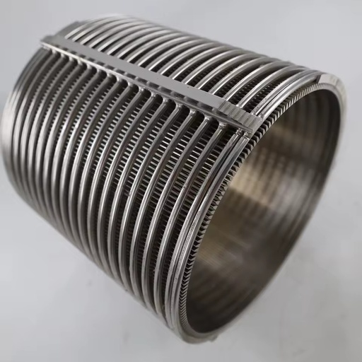 SS304 Wedge Wire Screen Cylinder Screw Press Filter Element, 260260/260520/260*780, for Sewage Treatment Solid Liquid Separation