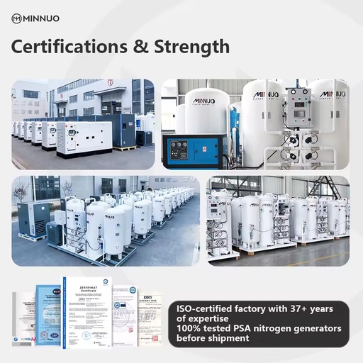 N2 Plant Nitrogen Generator 50Nm/h High Purity 99% 18 Months Warranty for Warehousing and Transportation Industry