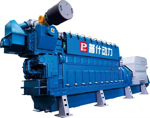 Natural Gas/Biogas/Syngas/Biomass Gas/Coalbed Methane Auto Start 1000kw/1200kw/1500kw Open Type Generator Set