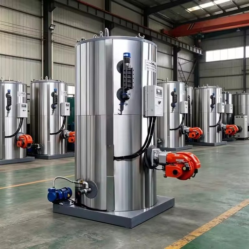 0.3Ton Vertical LPG Oil Dual Fuel Steam Generator Energy Saving for Chemical Industry