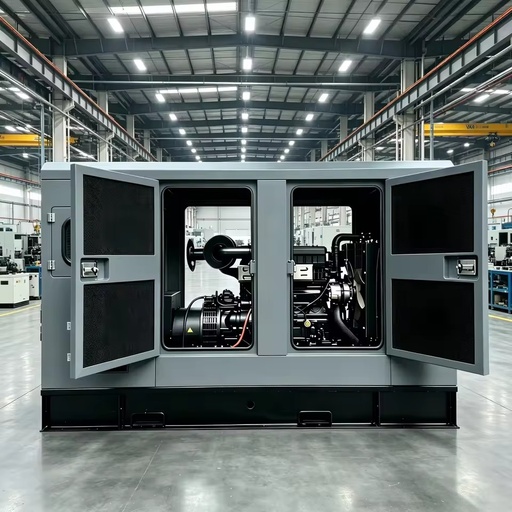 Industrial Soundproof Box Type Diesel Generator Water Cooled 20KW Above Single Three Phase Generating Equipment