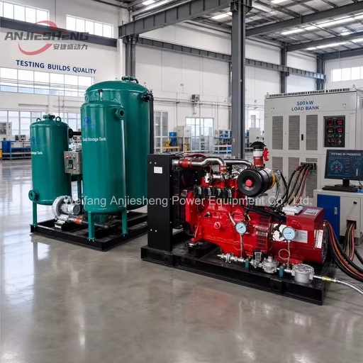Cum-mins Gas Generator Set 80kw 100kw 150kw 180kw Biogas LNG LPG Biomass Power Generator Methane Hydrogen Gas Turbine Generators