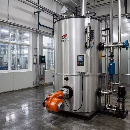 200kg Vertical Diesel Natural Gas Steam Generator Fully Automatic for Laundry Hotel Use