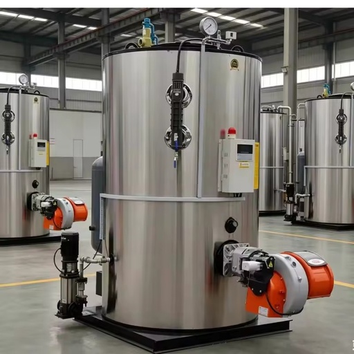 Skid Mounted 150kg/h Dual Fuel Gas Oil Steam Generator 105kw Automatic Steam Boiler for Hotel and Commercial Laundry Use
