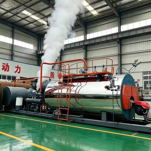 Skid Mounted Horizontal Automatic 1t/h Natural Gas Steam Boiler 700kw Compact Industrial Steam Generator for Small Scale Factory