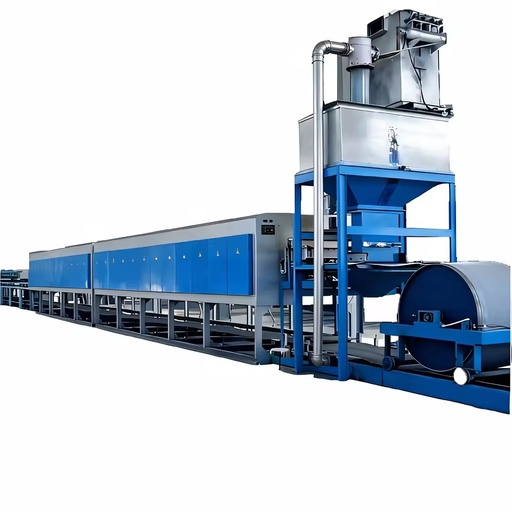 Energy Saving Stainless Steel Belt Heat Treatment Furnace Large Capacity Iron Powder Line PLC Controlled Automatic Remote