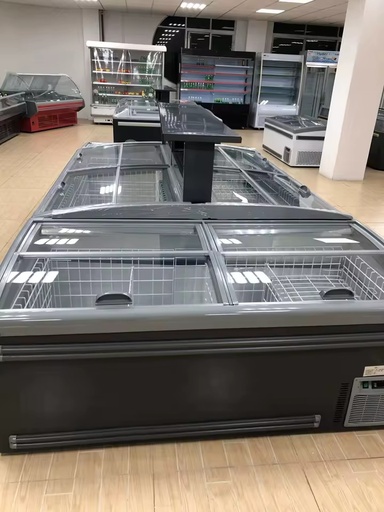 Bulk Order Horizontal Seafood Cabinet Global Compatible Voltage Embraco Energy Saving Supermarket Fish Wholesale