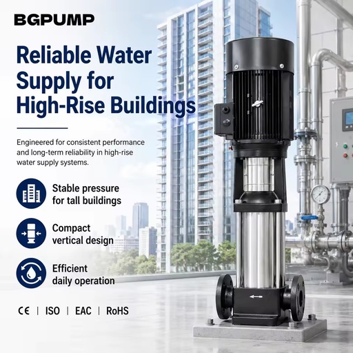 Lightweight Vertical Stainless Steel Self Priming Multistage Centrifugal Water Pump