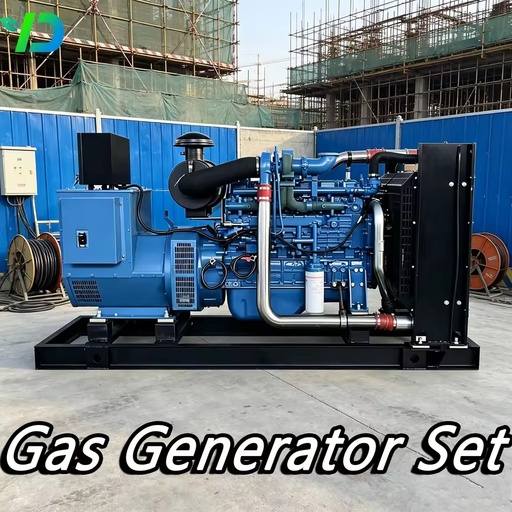 Silent Natural Gas Generator Set Water Cooled 70% Efficiency Stationary AC Three Phase Generating System