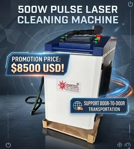 Money Saving 500W Pulse Laser Rust Cleaner Machine for Thick Oxide Layer Wash