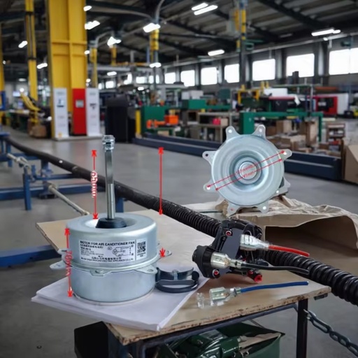 XW-1.5P-65-02 Electric Fan Motor for Air Conditioner Plastic Indoor/Outdoor Use 3.0mm Thickness 1 Year Warranty
