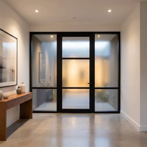 Double Glazed Low E Glass Multi Chamber Thermal Sound Insulation Energy Saving Weatherproof Slim Profile Outswing Door