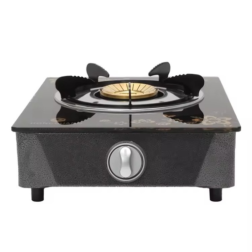 Portable Single Burner Gas Stove with Tempered Glass High Efficiency & Energy Saving for RV Household & Outdoor Use