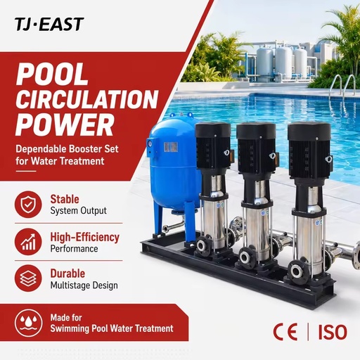 High Pressure Vertical Multistage Water Pump Copper Core OEM Customizable Suction Capable Commercial 3 Phase 60Hz