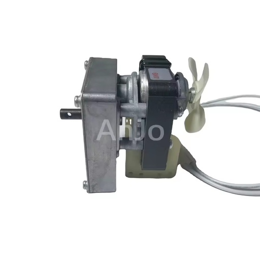 Electromotor Pellet Auger Single-Phase AC Shaded Pole Geared Motor Oven Small Machine Aluminum Alloy Housing 20Nm Torque 3000RPM