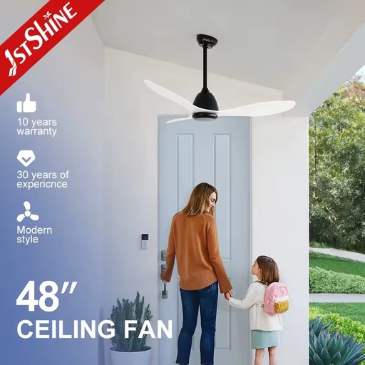 1stshine ABS Blade Decorative White Ultra Quiet Easy Installation Home Decor Timer Function Ceiling Fan