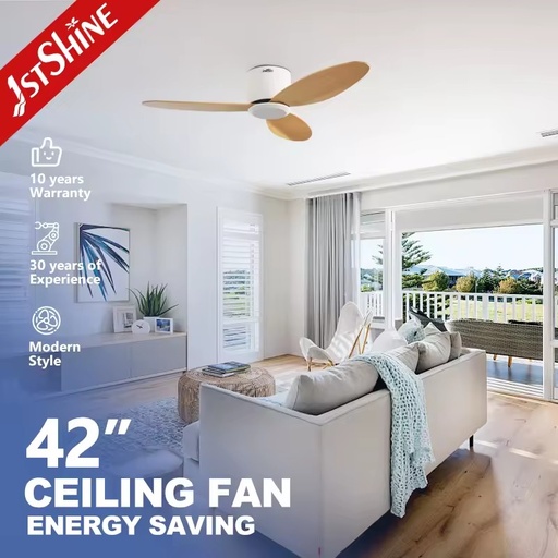 1stshine 42 Inches Solid Wood Home Flush Powerful Airflow Durable Quality 6 Speeds Professional Grade Energy Saving Ceiling Fan