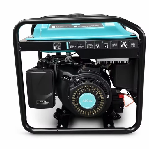Dual Fuel Gas LPG 4-stroke Open Frame Inverter Generator G6500i 240cc Portable Pure Sine Wave Home Use DC Outdoor Backup Power