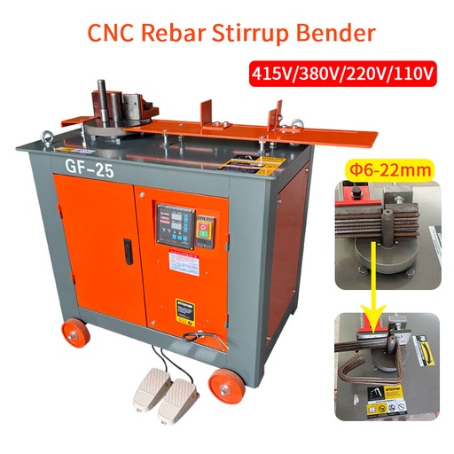 Hot Sale Electric CNC Steel bar Bender Machine Stirrup Bender for Construction Industry Factory Reinforced Rebar Bending Machine