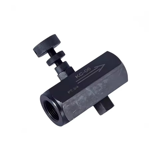 KC-03 KC-04 1/4" 3/8" 1/2" 1" Hydraulic Speed Control Valve One-Way Check Valve Tube Type Flow Control Hydraulic Throttle Valve