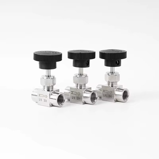 Stainless Steel 304/316 1/4" 3/8" Female Thread Needle Valve BSP NPT Thread Instrumentation Internal Threaded 2 Way Needle Valve