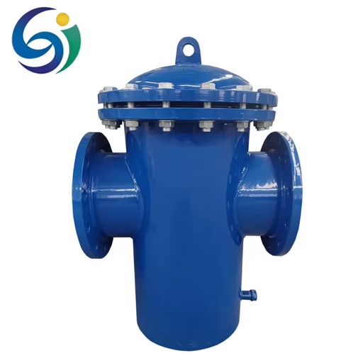 Industrial Angle Carbon Steel Basket Filter for Water Media and Various Fluid Filtration Applications