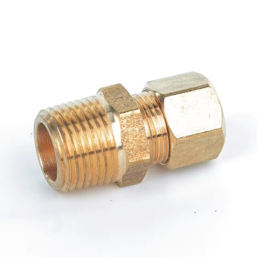 SAE Lead Free Brass Compression Male Connector Low Pressure Liquid Connections Forged Construction Fuel Gas Water Oil NSF