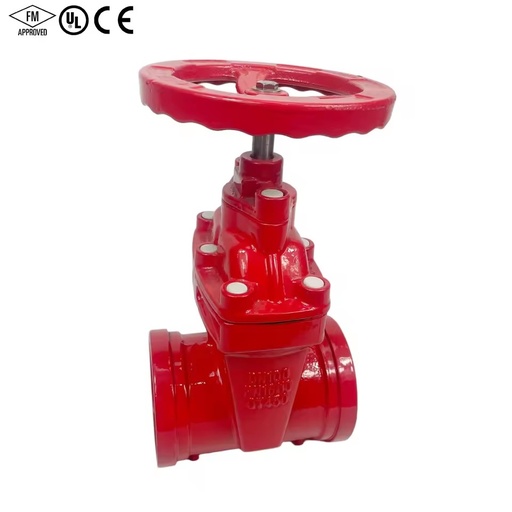 AWWA C515 Grooved NRS Resilient Seated Gate Valve Ductile Iron FM UL Listed Fittings