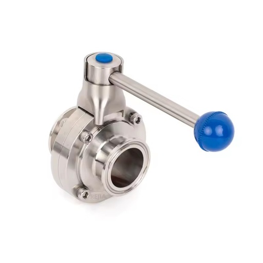 Sanitary Stainless Steel Pulling Handle Tri Clamp Clover Butterfly Valve