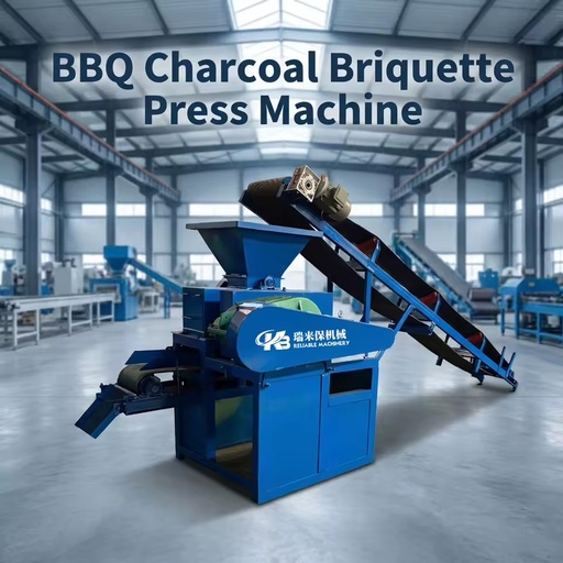 New Design Charcoal Briquette Packing Machine Coal Ball Cube Screw Press Briquette Machine