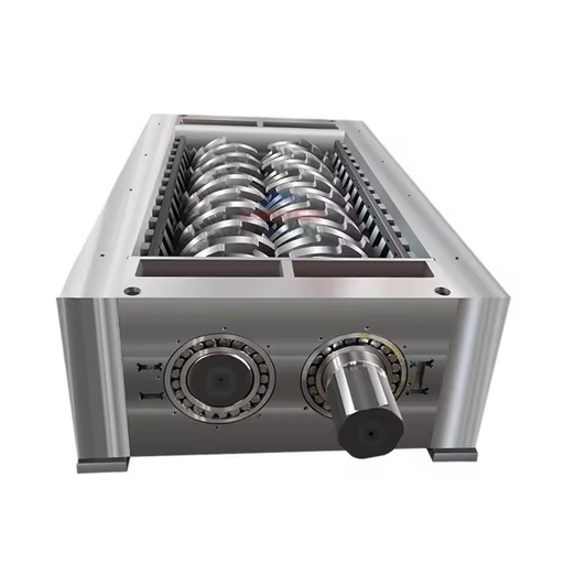 Heavy Duty Dual Shaft Shredder for PBT Engineering Plastic Lumps Purge Blocks and Reject Moldings