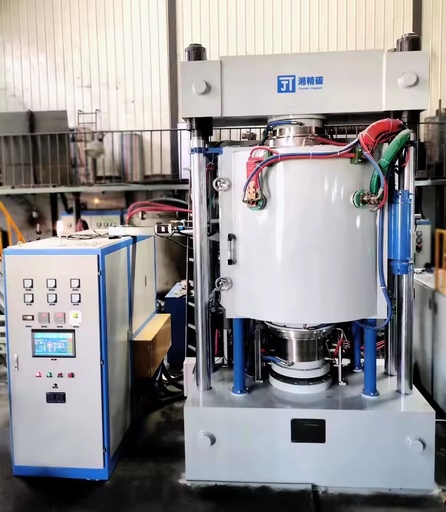 Made ISO 9001 Qualified High Temperature Vertical Side Discharge Vacuum Hot Press Sintering Furnace
